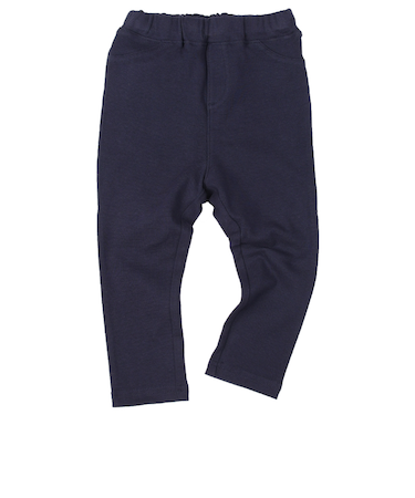 [ベビー]いつものパンツ　10分丈　摩擦に強い　ネイビー