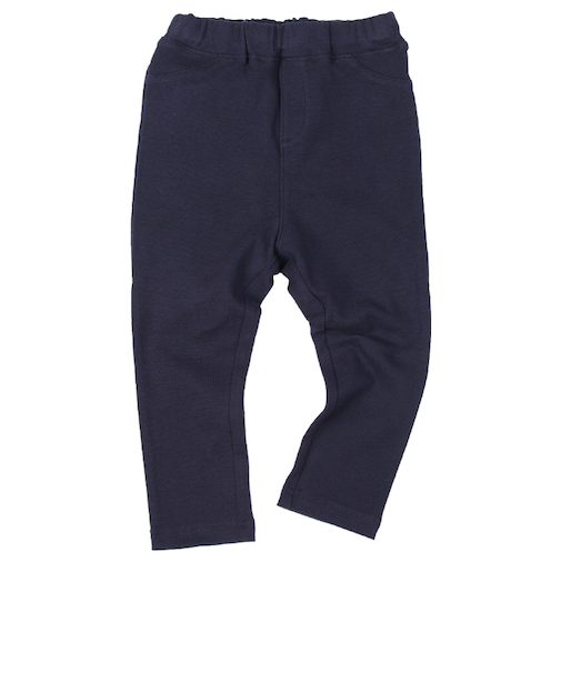 [ベビー]いつものパンツ　10分丈　摩擦に強い　ネイビー