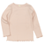 [キッズ]いつものＴシャツ　長袖　テレコ素材　ピンク
