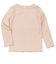 [キッズ]いつものＴシャツ　長袖　テレコ素材　ピンク