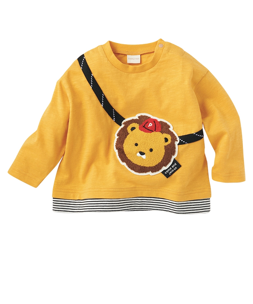 [ベビー]長袖　Tシャツ　サガラトロンプ　イエロー