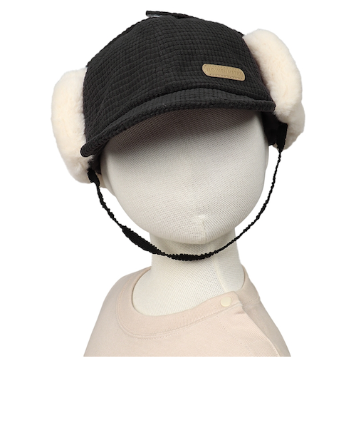 フライトキャップ　ブラック　コーデュロイ ニューエラ キャップ newera トラッパー 帽子 コーデュロイ
