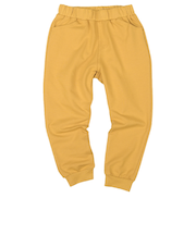 [キッズ]いつものパンツ10分丈　裏毛　ゆったりフィット　イエロー