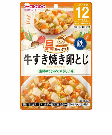 ◎具たっぷりグーグーキッチン 牛すき焼き卵とじ