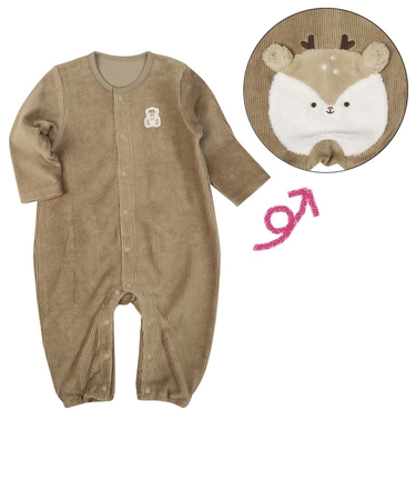 長袖 プレオール おしりアニマル ボア しか