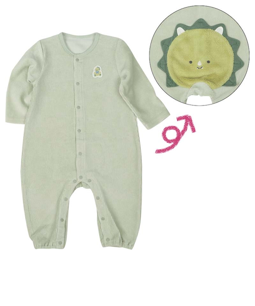 長袖 プレオール おしりアニマル ボア 恐竜