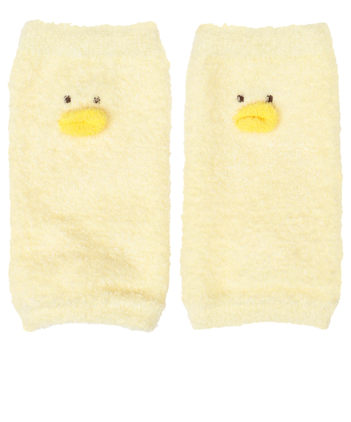 [ベビー]ふわふわレッグウォーマー　ひよこ イエロー