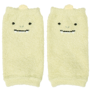 [ベビー]ふわふわレッグウォーマー　恐竜 グリーン