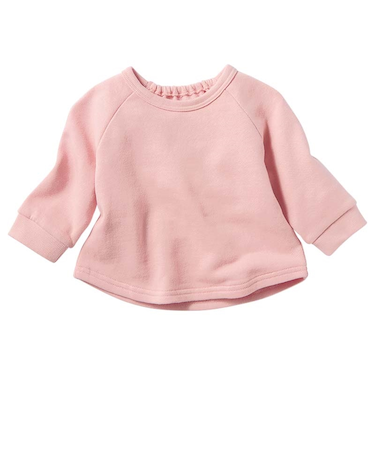 はじめてセパレートトップス 裏毛素材 ピンク