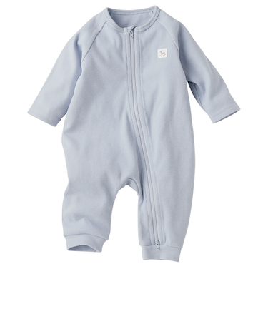 お着替えかんたんオール ジッパー付 ブルー