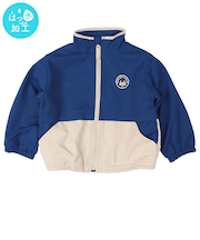 [ベビー]はっ水ジャケット　裏フリース　ブルー