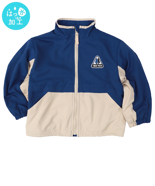 [キッズ]はっ水ジャケット　裏フリース　ブルー