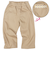 [ベビー]10分丈パンツ　ポケットレース　ベージュ