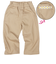 [ベビー]10分丈パンツ　ポケットレース　ベージュ