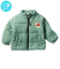 [ベビー]中綿ジャケット　モチーフ　グリーン