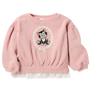 [ベビー]長袖トレーナー　さがらモチーフ　ピンク