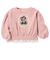 [ベビー]長袖トレーナー　さがらモチーフ　ピンク