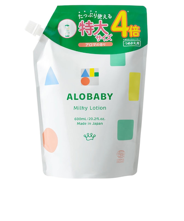 ALOBABY ミルクローション つめかえ用 アロマの香り 600ml