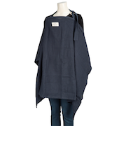 エプロン型　赤ちゃんの顔が見える授乳ケープ　ネイビー