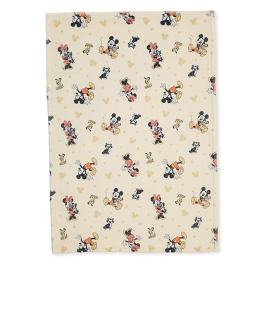 やわらか毛布 ミッキーミニー ベージュ