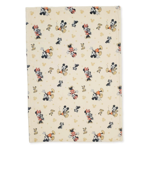 やわらか毛布 ミッキーミニー ベージュ