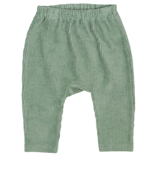 いつものモンキーパンツ　ニットコール　グリーン