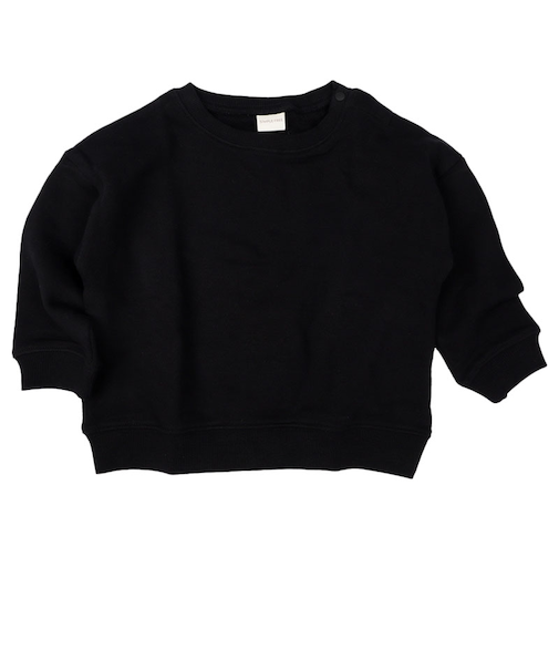 [ベビー]いつものトレーナー　裏毛素材　ブラック