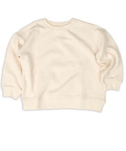 [キッズ]いつものトレーナー　裏毛素材　アイボリー