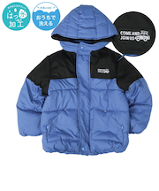 [キッズ]中綿ジャケット　切替 ブルー