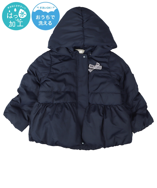 [キッズ]中綿ジャケット　バルーン ネイビー