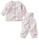 [ベビー]お着替え応援　長袖パジャマ　前開き　おもちゃ　ピンク