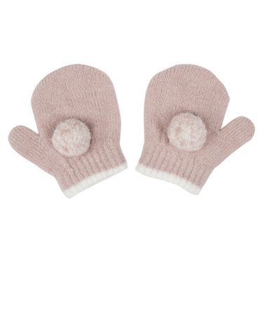 ミトン　ぼん天　ピンク