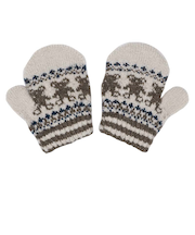 ミトン　クマ　ベージュ