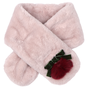 マフラー チェリー フェイクファー