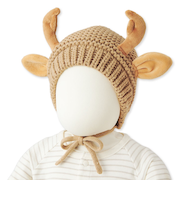 クリスマスニット帽 トナカイ ブラウン