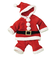[ベビー]サンタカバーオールズボン フードタイプ レッド