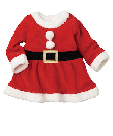 [ベビー]サンタワンピース レッド