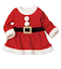 [ベビー]サンタワンピース レッド