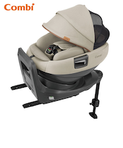 〇[ISOFIX取付×回転式]THE S R129 エッグショック ロッタ ZG カリーノアイボリー 2025年モデル チャイルドシート