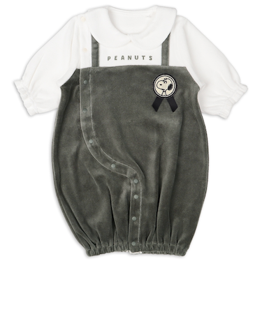 長袖 ドレスオール スヌーピー 切替