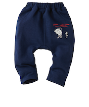 [ベビー]ロングパンツ　SNOOPY75　ネイビー