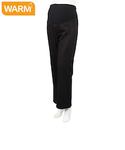 ニットデニムパンツフレア　ブラック