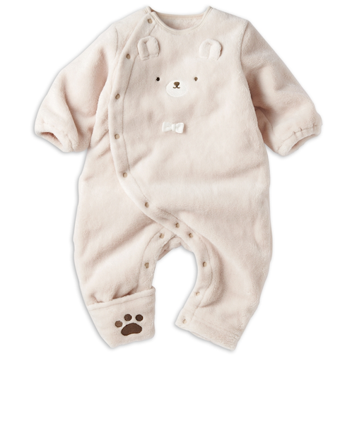 長袖　プレオール　足まですっぽりボア くま