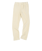 [キッズ]いつものパンツ　10分丈　ニットコール　ベージュ