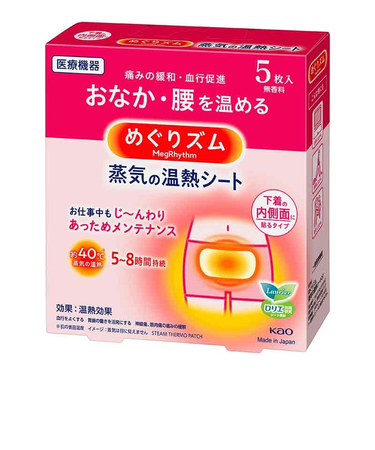 めぐりズム 蒸気の温熱シート 下着の内側面に貼るタイプ 5枚入