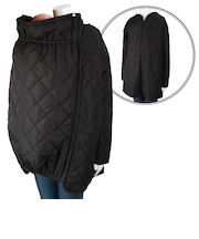 だっこもおんぶもできるキルトコート