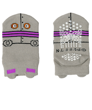 [ベビー]アンパンマンベビーソックス　パペット　グレー