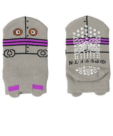 [ベビー]アンパンマンベビーソックス　パペット　グレー