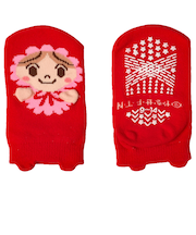 [ベビー]アンパンマンベビーソックス　パペット　ローズ