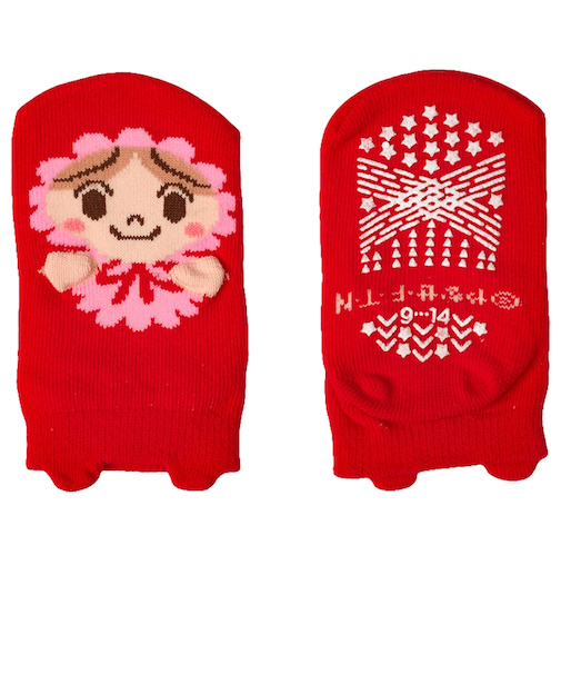 [ベビー]アンパンマンベビーソックス　パペット　ローズ